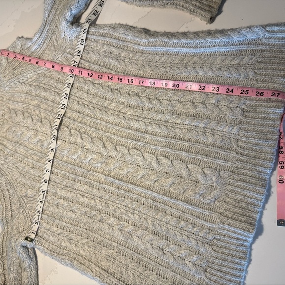 Soft  Surroundings Ivory Knit Wool Sweater SZ M - Picture 7 of 15